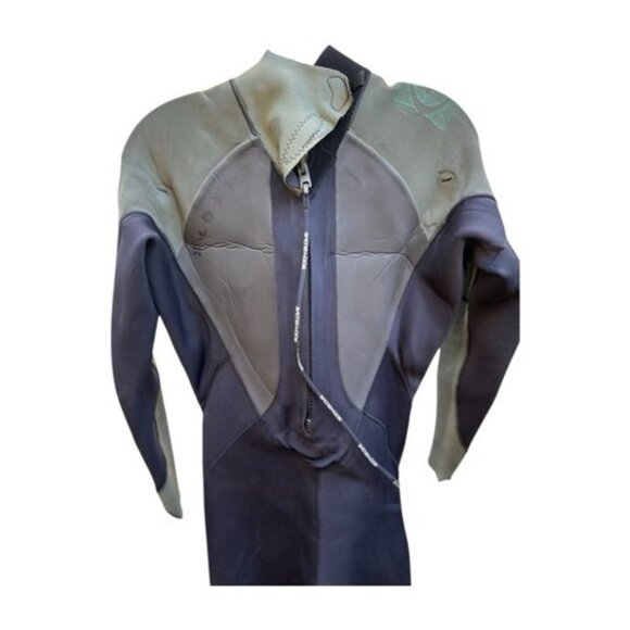 BODY GLOVE Men's PHOENIX Back-Zip Wetsuit Black Green Size ML - Picture 11 of 13